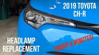 Toyota CHR  Headlamp Replacement  DIY How To [upl. by Siriso698]