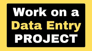 How to Work on a Data Entry Project  Full Details of a Work [upl. by Dorfman]