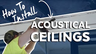 How to Install Acoustical Ceilings  Armstrong Ceiling Solutions [upl. by Bearnard]