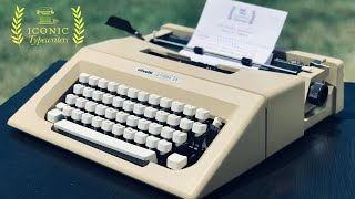 1975 Olivetti Lettera 25 Portable Typewriter  Modern Vintage [upl. by Llertal]