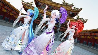 【MMD】極楽浄土 Gokuraku Jodo cover【Miku Haku Teto】12 languages subs4K [upl. by Hoye]