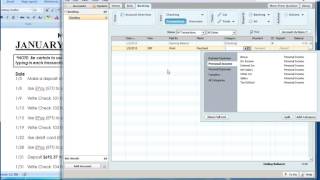 Quicken Step 2 Entering Transactions [upl. by Canning]