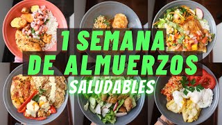 UNA SEMANA DE ALMUERZOS SALUDABLES  Michela Perleche [upl. by Bonns]