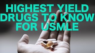 Highest Yield Drugs for USMLE [upl. by Yate]