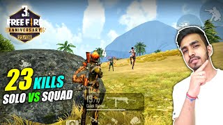 23 KILLS WITH NEW CHARACTERS  FREE FIRE 3rd ANNIVERSARY SPECIAL GAMEPLAY [upl. by Llener125]