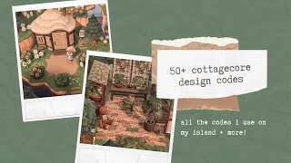 50 BEST cottagecore design codes  how to download codes in ACNH [upl. by Llewxam]