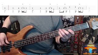 More Than A Feeling by Boston  Bass Cover with Tabs PlayAlong [upl. by Akirdnahs]