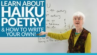 Learn to write poetry THE HAIKU [upl. by Ayouqat]