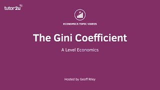 The Gini Coefficient I A Level and IB Economics [upl. by Sandro]