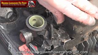 Petrol Lawnmower How To Replace Governor Springs Help [upl. by Llahsram]