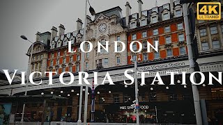 London Victoria Station Walk Through England 4K [upl. by Nallad339]