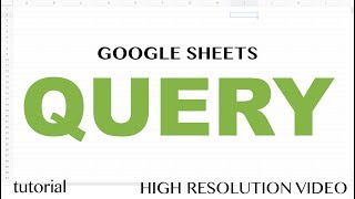 Google Sheets QUERY Function Tutorial  SELECT WHERE LIKE AND OR LIMIT statements  Part 1 [upl. by Hurd910]