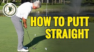 HOW TO PUTT THE GOLF BALL STRAIGHT [upl. by Llerrud]