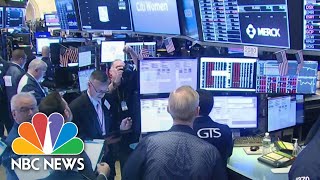 Stock Trading Halted After Markets Plunge At Market Open  NBC News [upl. by Anotyal]