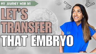 IVF Journey Update  January 2023 Embryo Transfer [upl. by Enomrej]