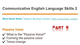 Communicative English Language Skills 2 Chapter 1 Part 2 [upl. by Anilatac]