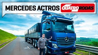 Dirigimos o Mercedes Actros o caminhão mais tecnológico do Brasil  Quatro Rodas [upl. by Pickering]