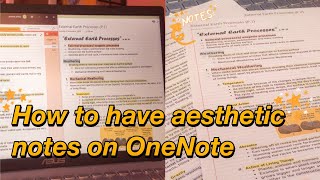 DIGITAL NOTE TAKING I How to take organized and aesthetic notes in OneNote [upl. by Cooper]