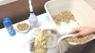 How to clean a cat wood pellet litter box [upl. by Lyrradal534]