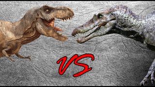 Tyrannosaurus Rex vs Spinosaurus  SPORE [upl. by Bohner]