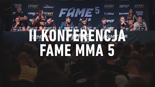 FAME MMA 5 II Konferencja [upl. by Odarnoc]