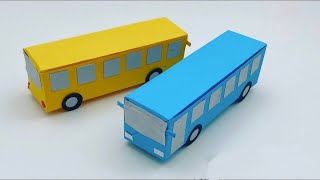 Paper Bus Making  How to Make Paper Bus 🚌  Easy Paper Craft  Origami Bus Making [upl. by Neel307]