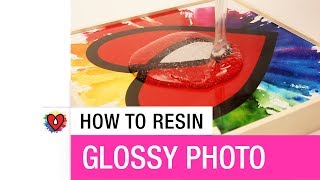 How To Resin Glossy Photo [upl. by Enayr]