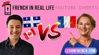 French in Real Life Français de France vs Français Québécois ft Tumu Learning Shorts [upl. by Adnilreh]