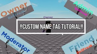 Roblox Studio  How to Make a Custom Rainbow Name Tag in Roblox [upl. by Frechette]