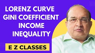 Lorenz Curve  Gini Coefficient  Income Inequality  HINDI [upl. by Aleydis]