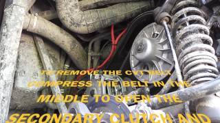 POLARIS RZR 570 CVT BELT CHANGE [upl. by Nylzaj]