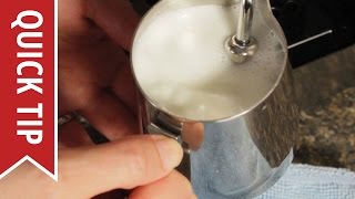 How to AutoFroth Milk for Lattes [upl. by Royce]