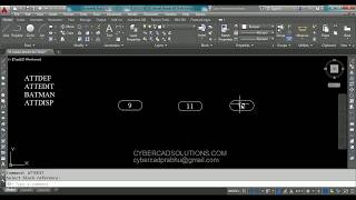 How to Create an Attribute Block in AutoCAD [upl. by Ycrep717]