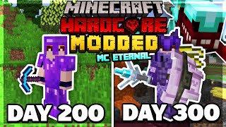 I Survived 300 Days of Hardcore MODDED Minecraft Heres What Happened [upl. by Buzzell]