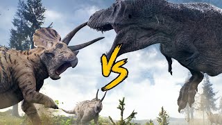 T rex vs Triceratops [upl. by Devy]