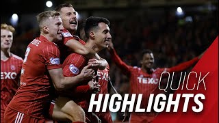 Quick Highlights  Aberdeen 41 Hibernian [upl. by Tuhn]