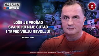 INTERVJU Milorad Tomić  Loše je prošao svako ko nije ćutao i trpeo Velju Nevolju 2432021 [upl. by Fenelia58]