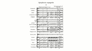 Lalo Symphonie espagnole in D minor Op 21 with Score [upl. by Akineg427]