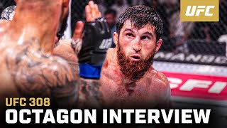 Magomed Ankalaev Octagon Interview  UFC 308 [upl. by Llenehc]