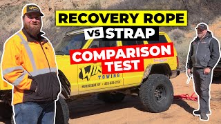 TESTING Recovery Rope vs Strap  Matts Off Road Recovery and MadMatt 4WD do a COMPARISON TEST [upl. by Layol]