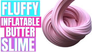 HOW TO MAKE BUTTER SLIME FLUFFY AND INFLATABLE [upl. by Nessnaj714]