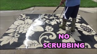 EASY Way to Clean an Area Rug NO SCRUBBING [upl. by Sawyere]