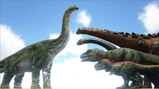 Brachiosaurus VS ARK Dinosaurs  Cantex [upl. by Luciana]