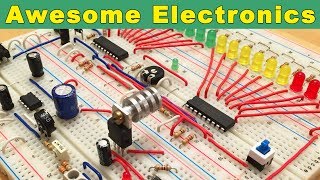 10 Cool Electronic Projects on Breadboard [upl. by Cianca]