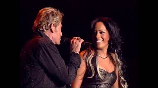 Johnny Hallyday  Allumer le feu  amp Amel Bent  Bercy Paris [upl. by Llenahc852]