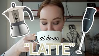 HOW TO MAKE A quotLATTEquot AT HOME moka pot  frother [upl. by Aiouqahs]