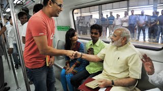 PM Modi inaugurates BadarpurMujesar Metro Line in Faridabad Haryana [upl. by Whittemore357]