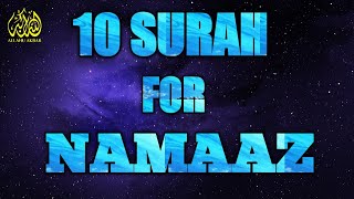 10 surah for namaz  must memorize  Allahu Akbar [upl. by Ennazus]