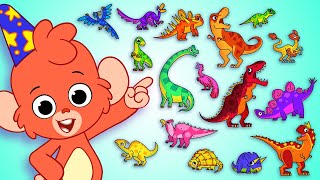 Club Baboo  Learn the Dinosaur ABC Archaeopteryx Brachiosaurus Carnotaurus  And more with Baboo [upl. by Halbert749]