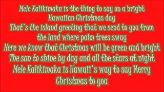 Bing Crosby Mele Kalikimaka Lyrics [upl. by Akirdnwahs]